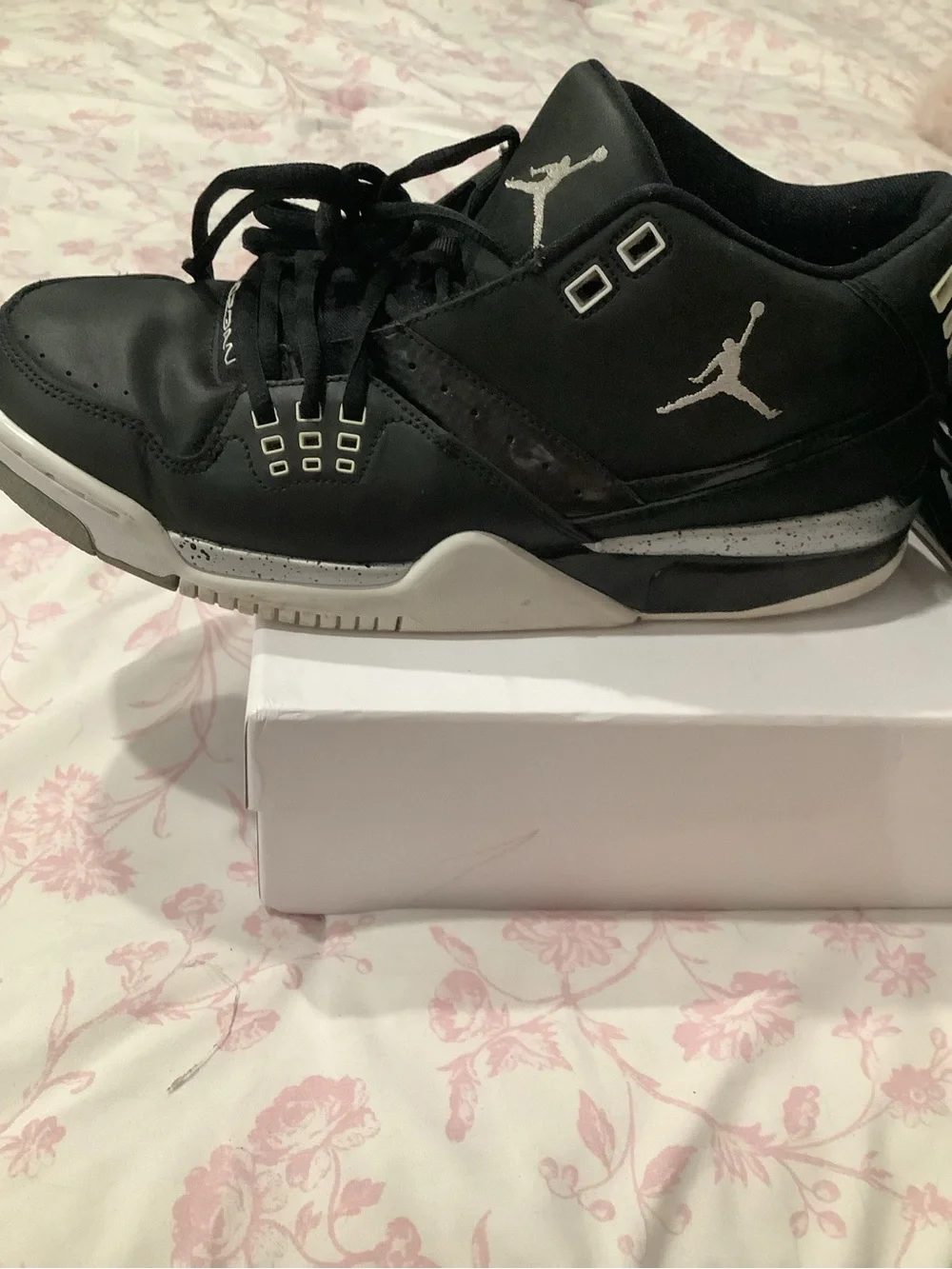 Jordan Black and White High-Top Sneakers